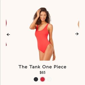 Lively one piece red swimsuit